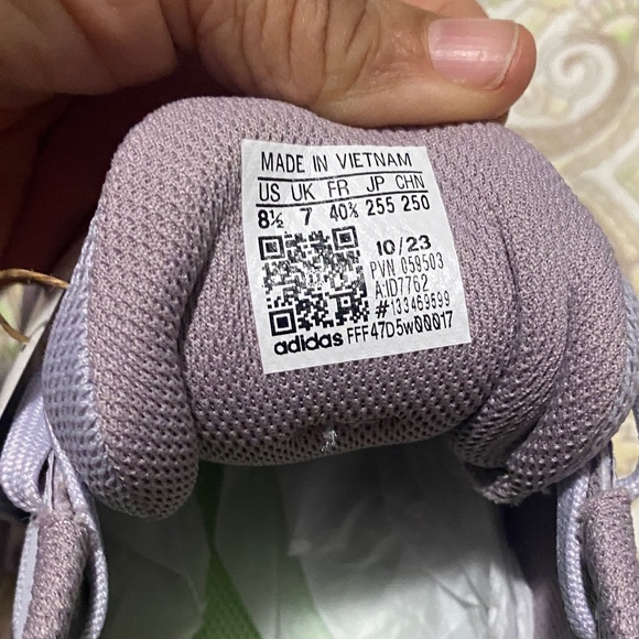 adidas Women's Sneakers in Purple and Green - Picture 4 of 5